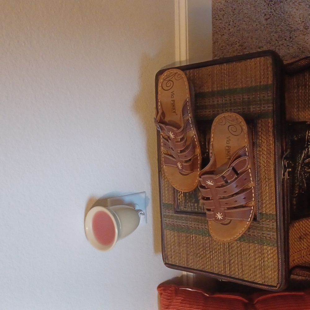 Via Pinky slip on sandals